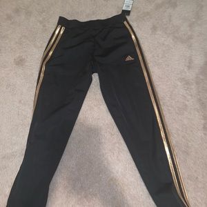 adidas rose gold track pants/ joggers